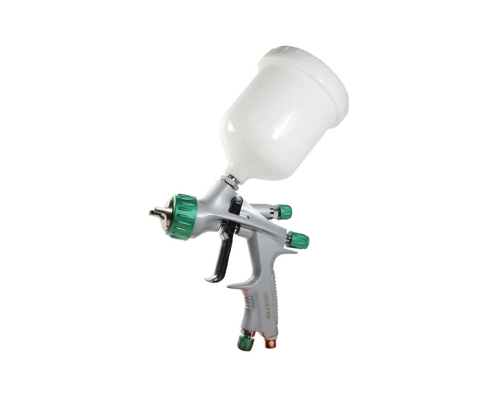 JetaPro JP400 HVLP Профессиональный краскопульт, верхний пластиковый бачок 0,6 л, сопло 1.3 мм