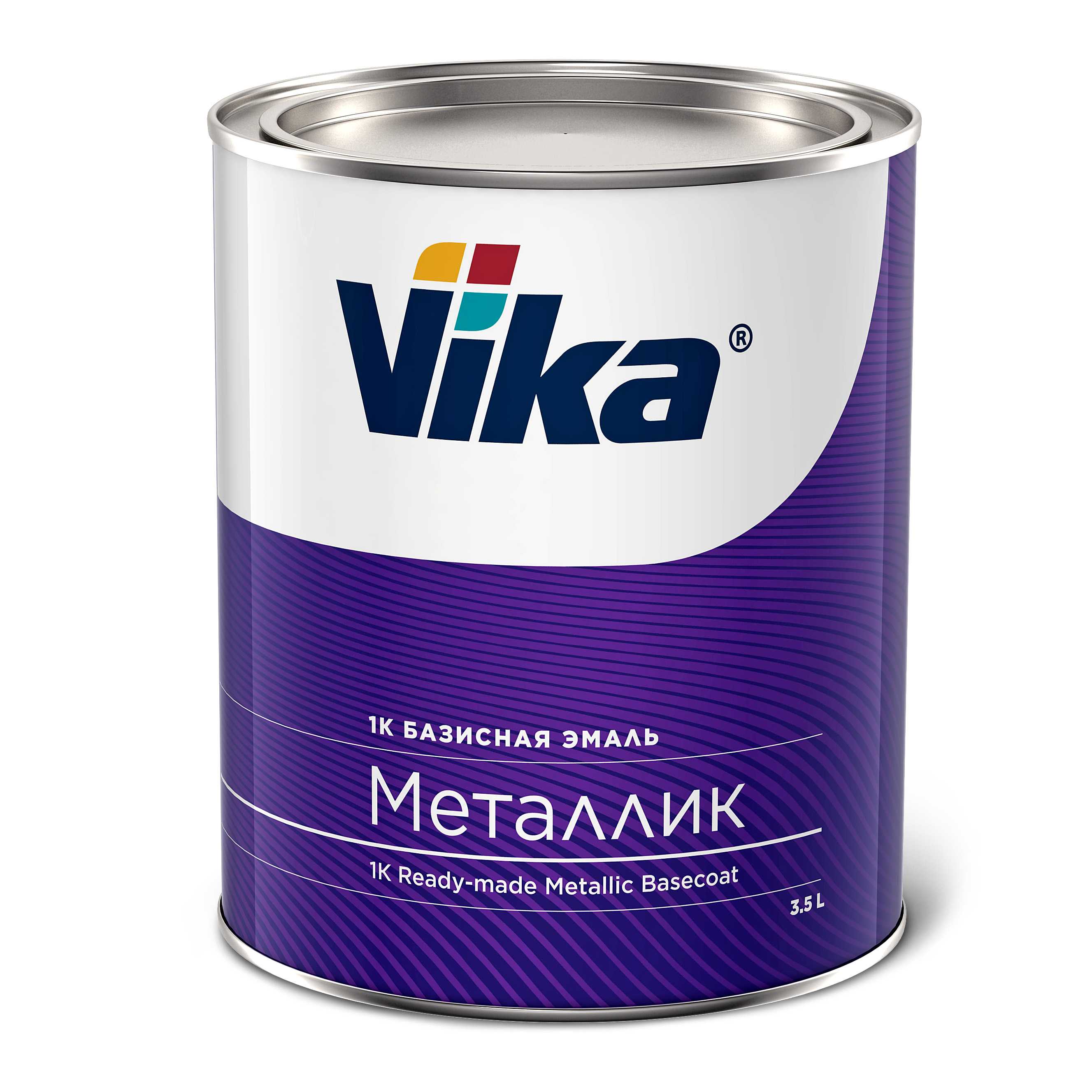 ЭМАЛЬ БАЗИСНАЯ VIKA-МЕТАЛЛИК CHEVROLET TECHNICAL GREY 86R, БАНКА 0,75 КГ