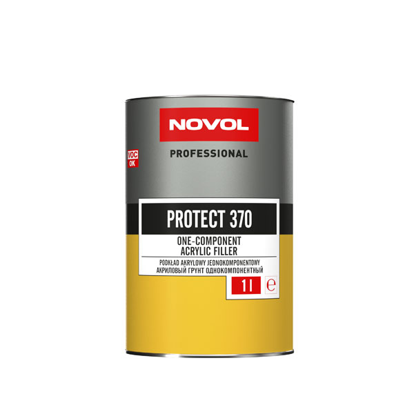 Грунт акриловый Protect 370 серый Novol 1K 1 литр