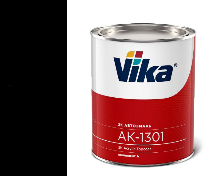 Vika Акриловая эмаль 2К черная 601 0,8 кг